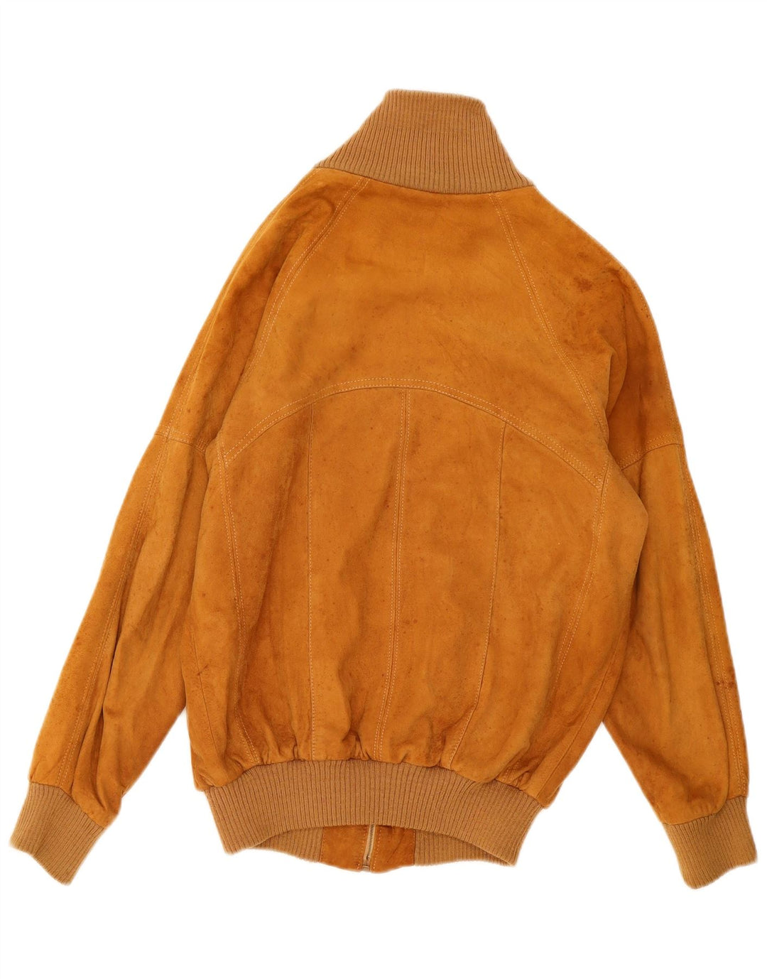 Vintage męska zamszowa kurtka bomber IT 50 duża beżowa skóra