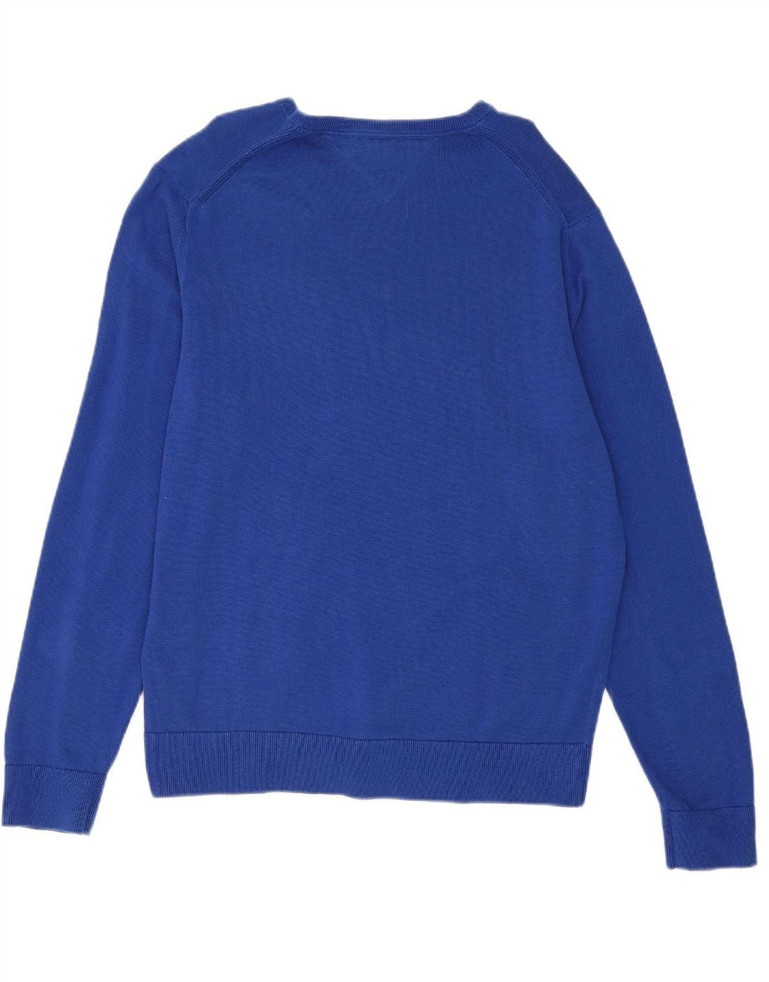 Suéter masculino TOMMY HILFIGER com decote em V 2XL algodão azul