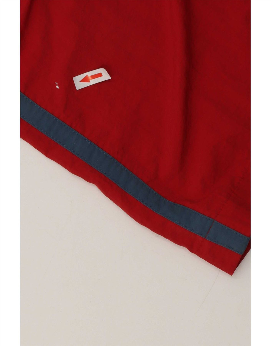 Guru Mens Graphic Swimming Shorts Large Red Colourblock