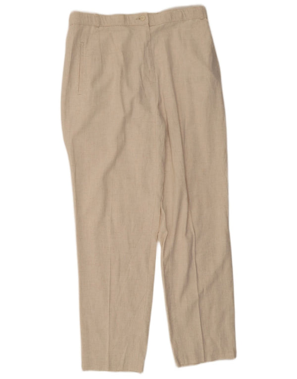 Marks & Spencer Damen Freizeithose UK 16 Large W32 L28 Beige meliert