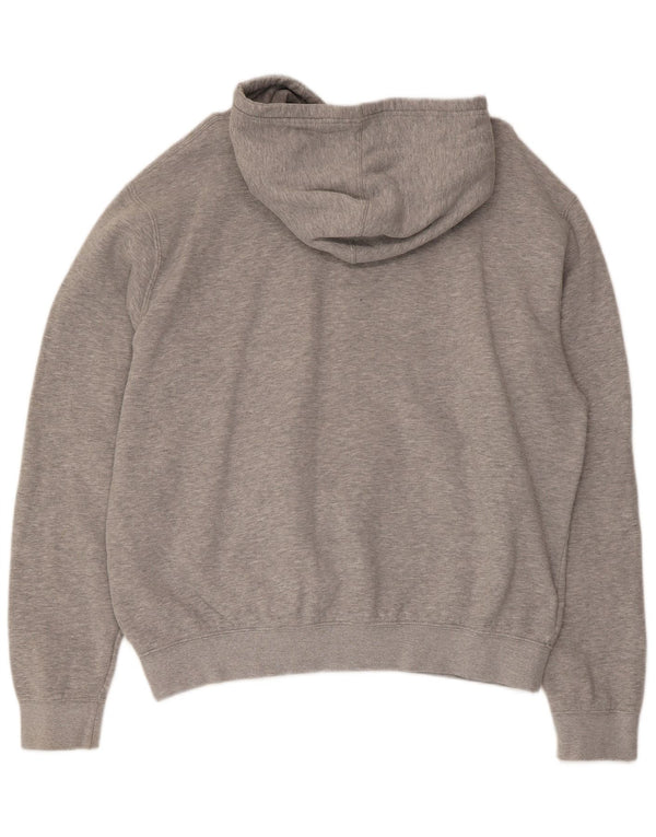 Adidas Mens Graphic Hoodie Jumper XL Grey Flecked Cotton