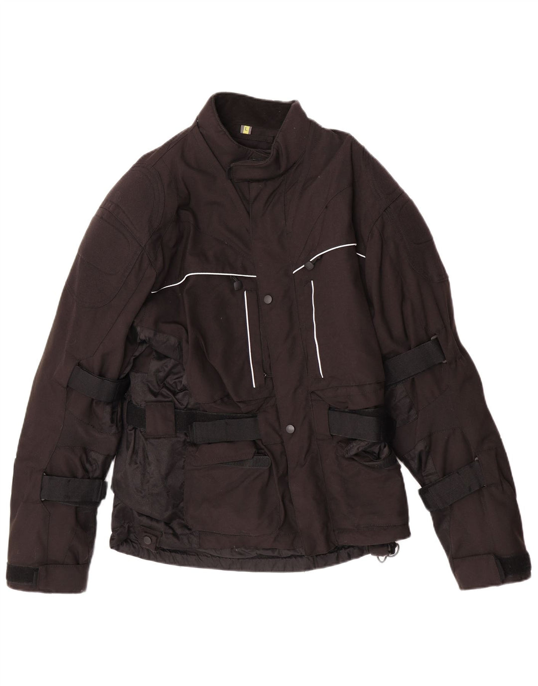 Vintage Mens Padded Racer Jacket UK 40 Large Black Polyamide