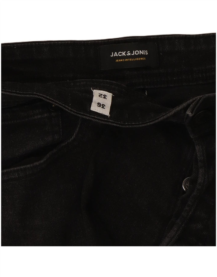 Jack & Jones Mens GLENN Slim Jeans W36 L32 Black Cotton