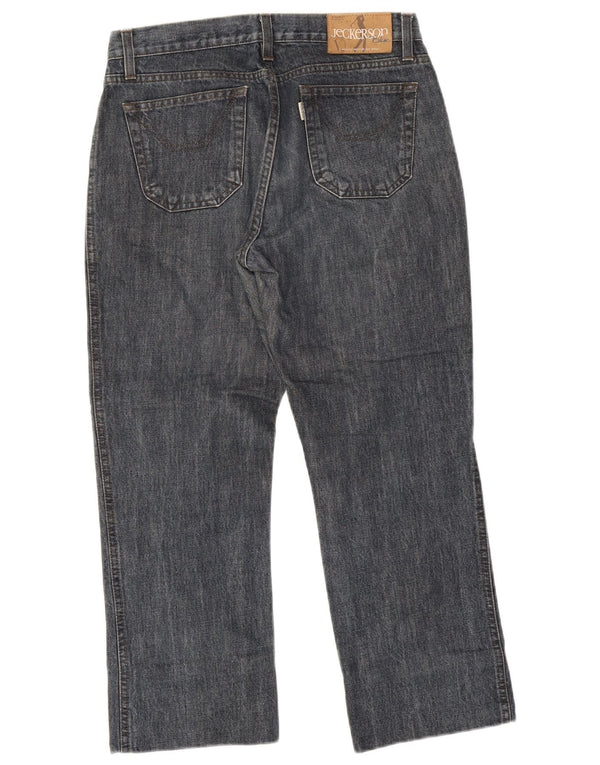 Jeckerson Womens Cropped Jeans W29 L25 Marineblå Colourblock Bomuld