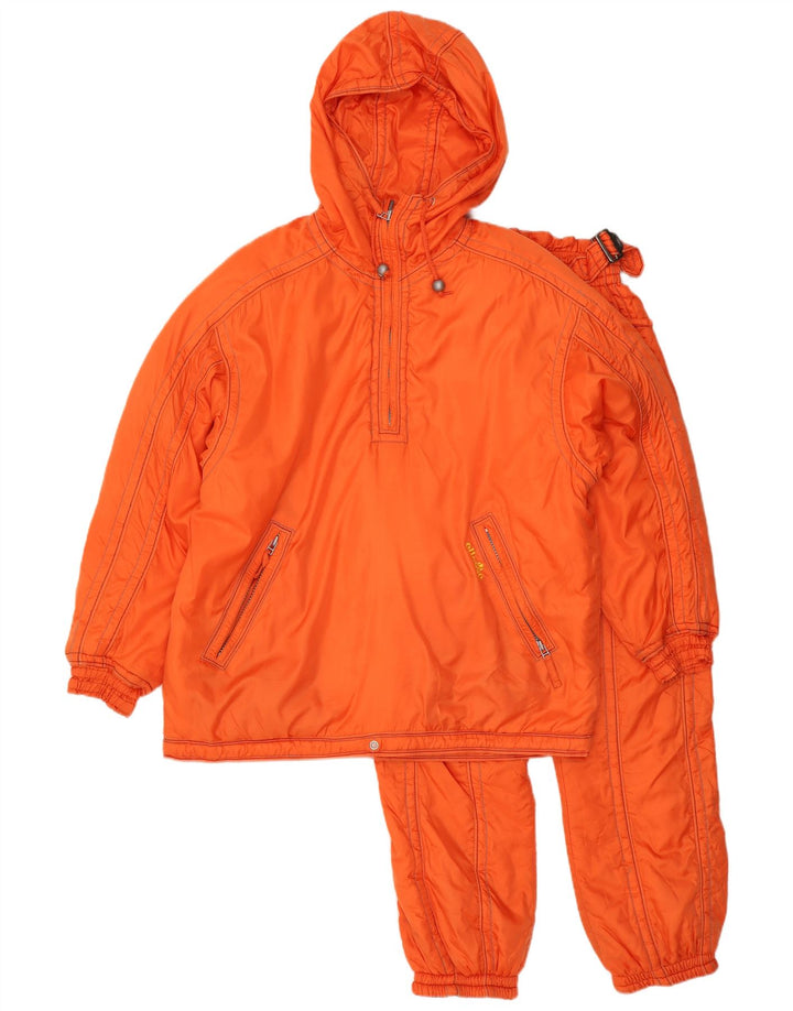 Ellesse Mens Hooded Pullover Full Tracksuit UK 34 XS Orange Winter