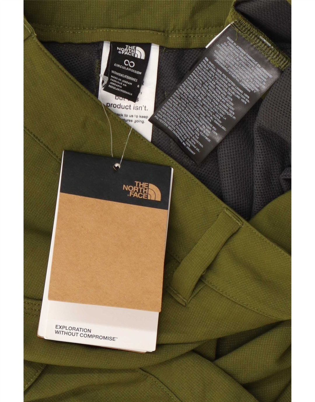Pantaloni scurti cargo pentru femei The North Face US 6 Medium W30 Poliester verde