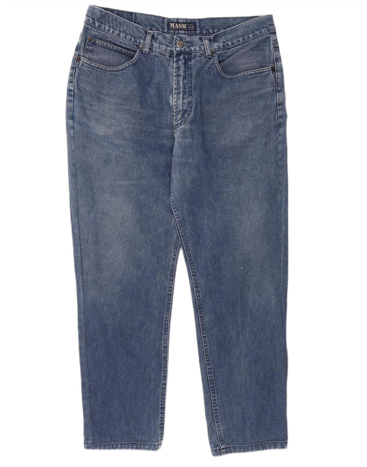 MASH Mens Slim Jeans IT 54 2XL W34 L29 Azul Algodão