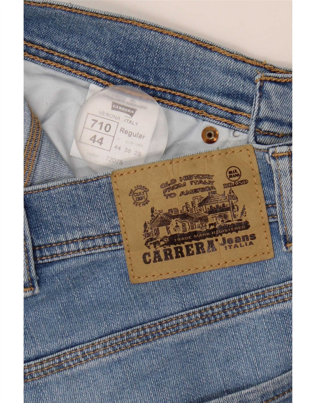 Carrera Womens 710 IT 44 Medium W29 L31 Blue Colorblock Bumbac