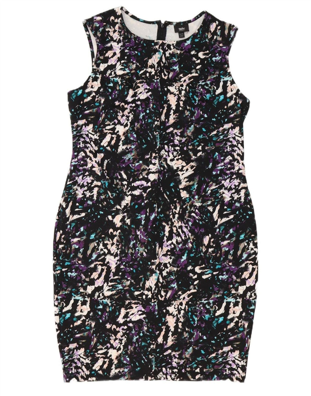 MOSSIMO Womens Abstract Pattern Sheath Dress UK 20 2XL Multicoloured