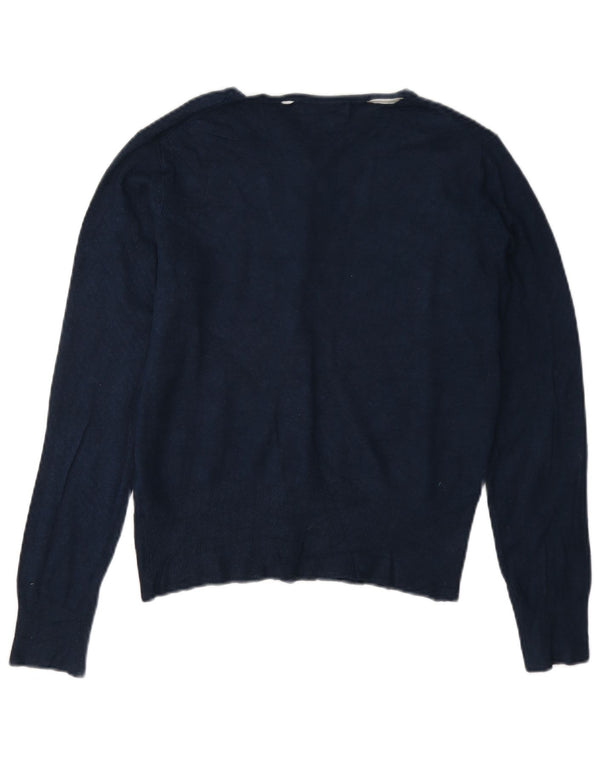 Marks & Spencer Dame Cardigan Sweater UK 12 Medium Navy Blue