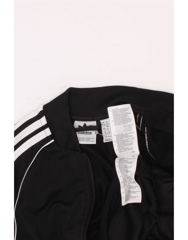 Kurtka dresowa Adidas dziewczęca, 5-6 lat, czarna, poliester