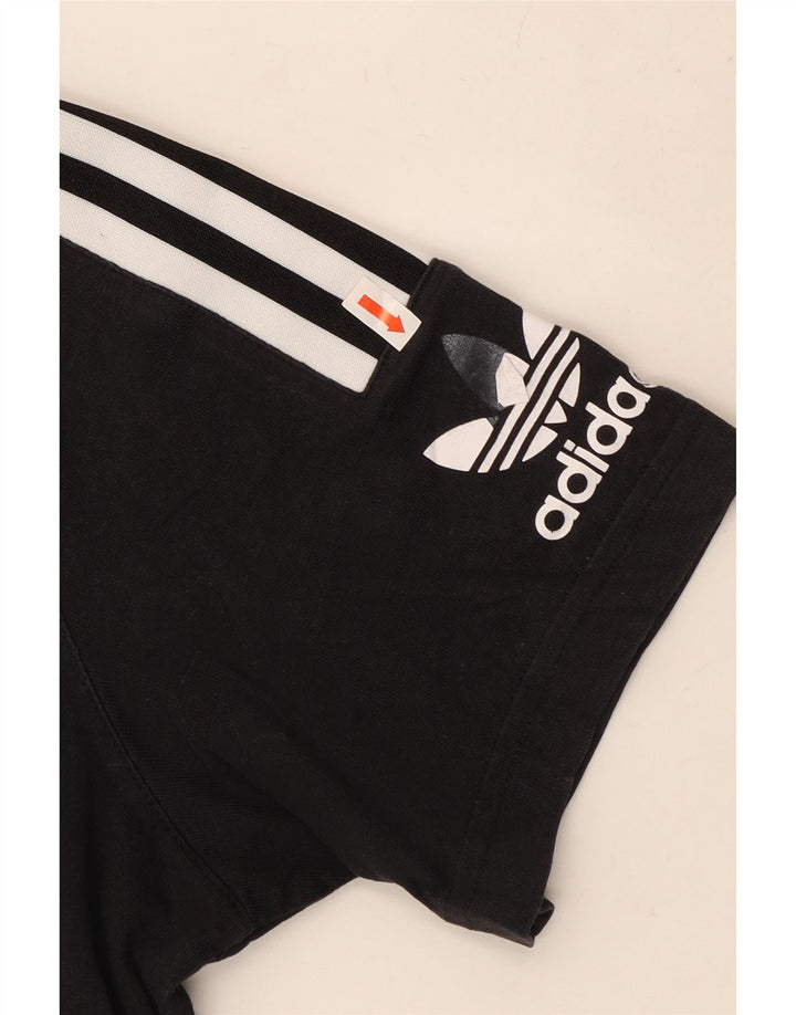 Adidas Mens Graphic T-Shirt Top Medium Black Cotton