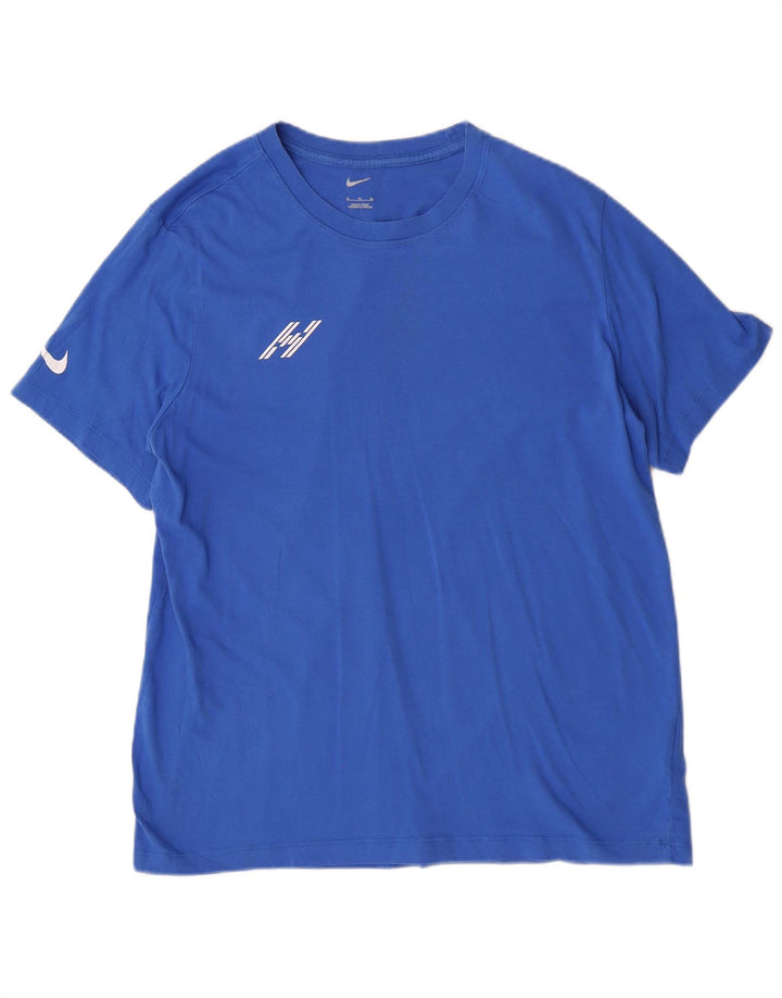Nike Mens Graphic T-Shirt Top XL Blue Cotton