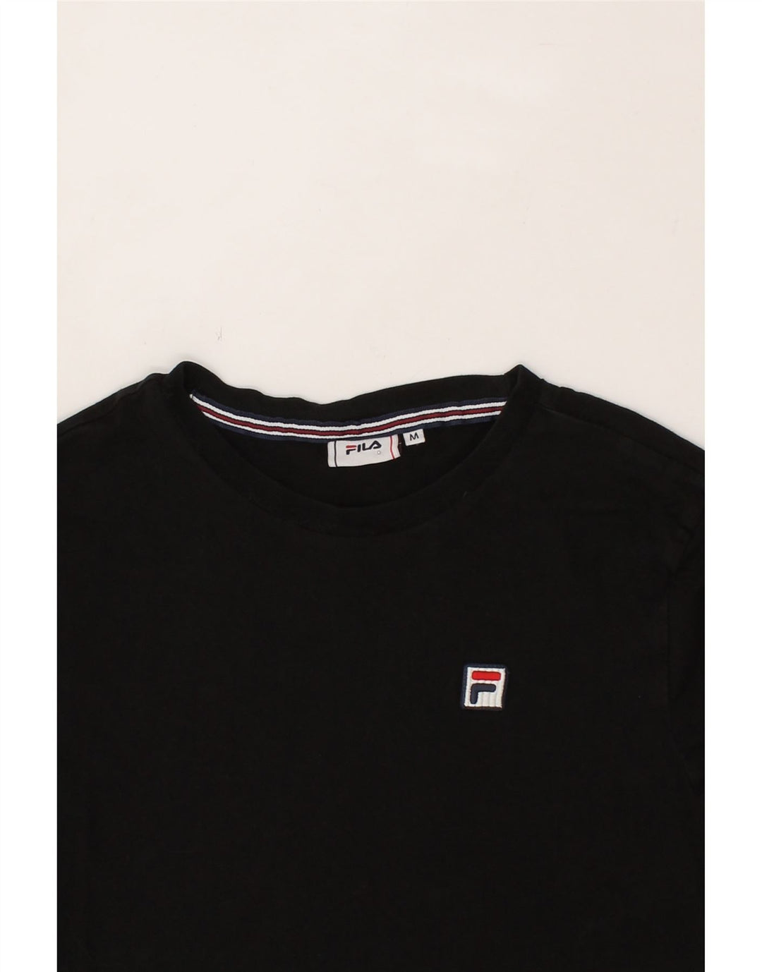 FILA Mens T-Shirt Top Medium Black Cotton Vintage Fila and Second-Hand Fila from Messina Hembry 