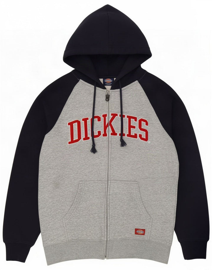 Dickies Pull à capuche zippé pour homme Gris moyen Colourblock