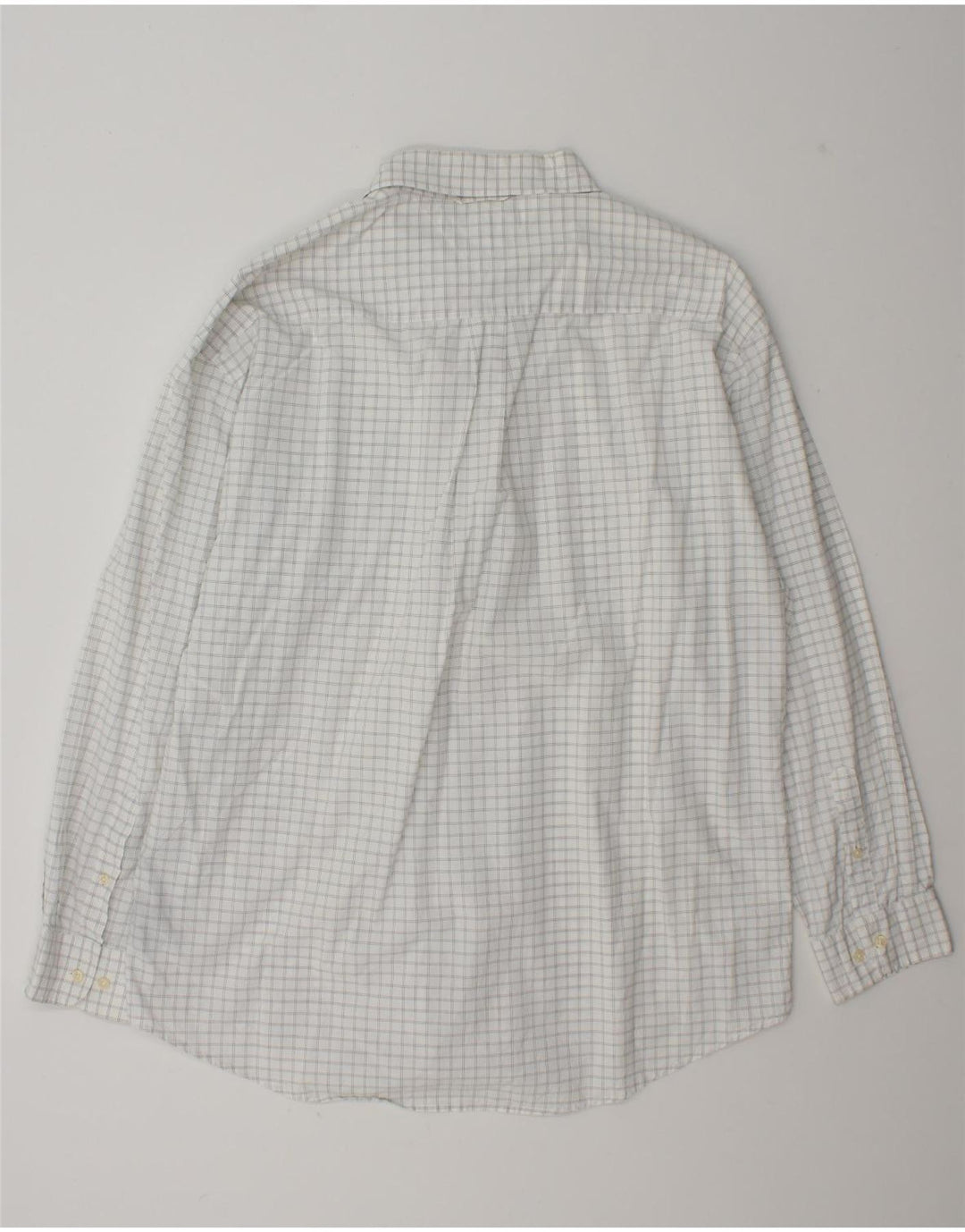 Tommy Hilfiger Mens Shirt XL White Check Cotton