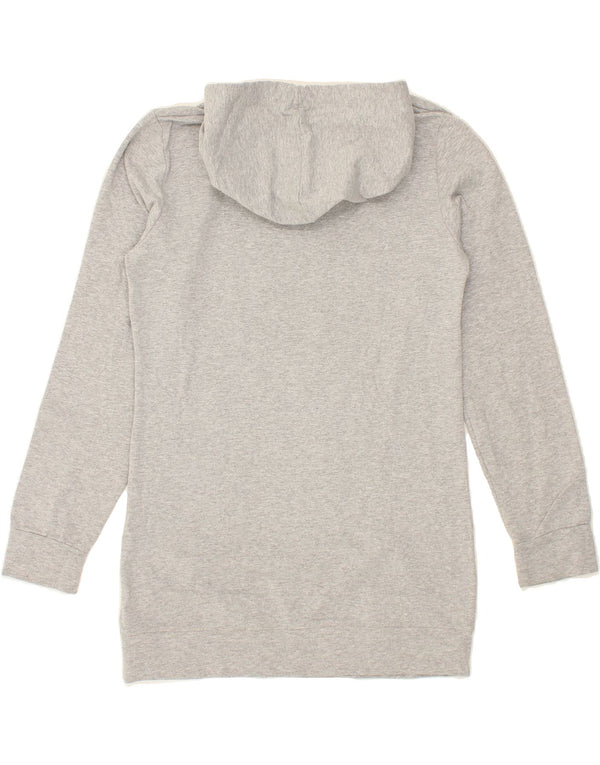 DISNEY Womens Mickey Mouse Graphic Hoodie Jumper UK 12 Medium Grey Cotton