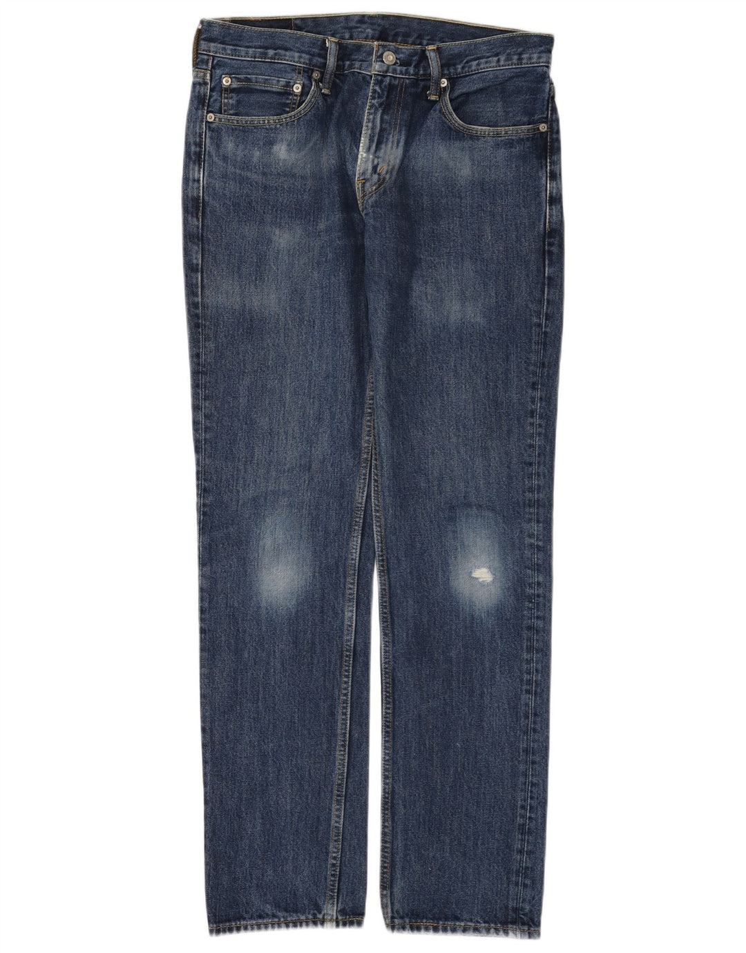 LEVI'S Mens 511 Distressed Slim Jeans W32 L29 Blue Cotton