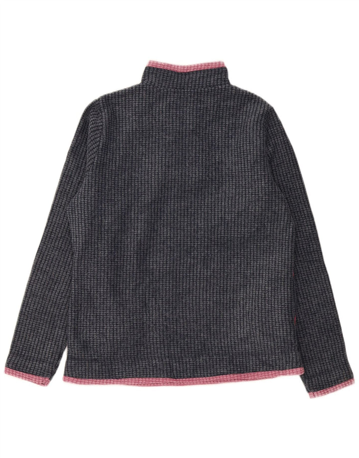 Weird Fish Damen-Fleecepullover mit Reißverschluss am Hals, UK 12, mittelgrau, Polyester