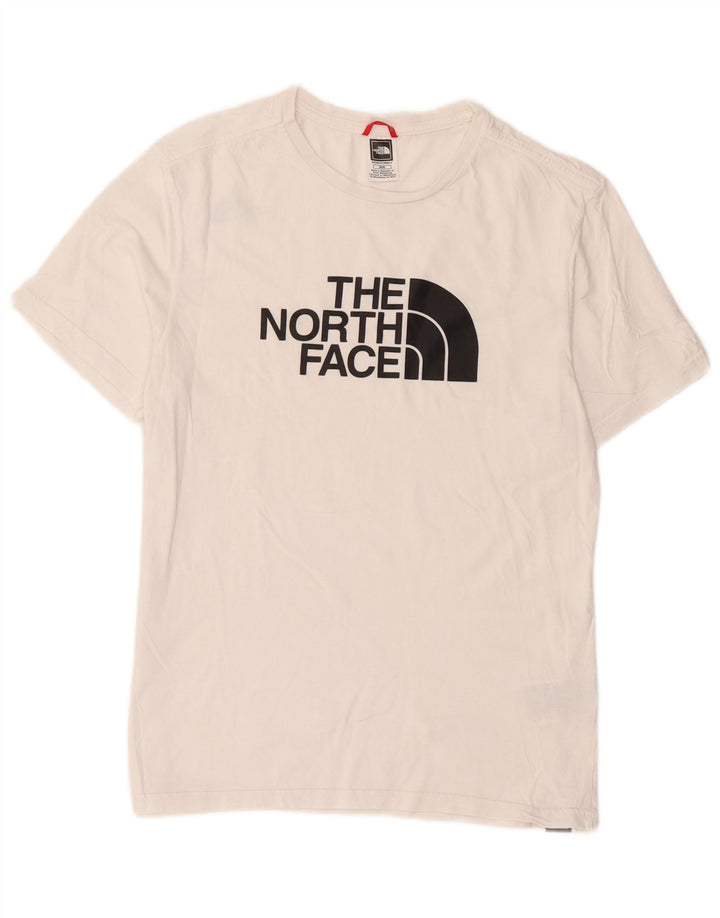 The North Face Herre grafisk T-shirt Top Medium Hvid Bomuld