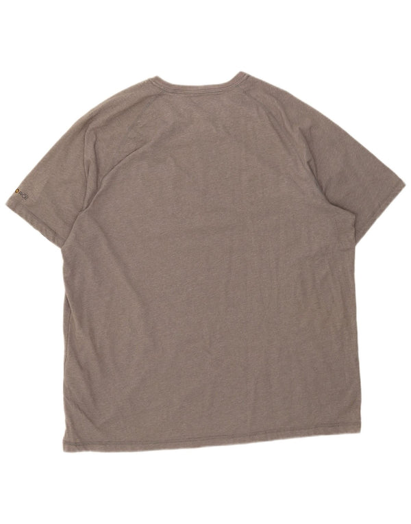 Carhartt Mens Relaxed Fit T-Shirt Top XL Grey Polyester