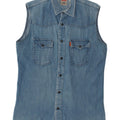 Levi's Chemise en Jean sans Manches Homme Bleu Moyen