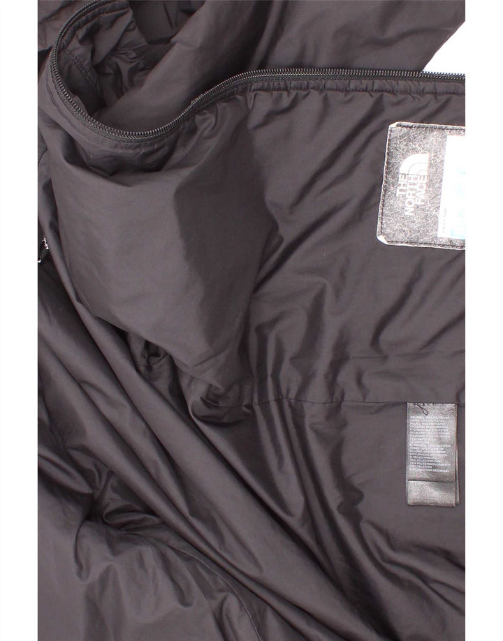 The North Face Boys Graphic Hooded Padded Jacket 7-8 Years Small Black