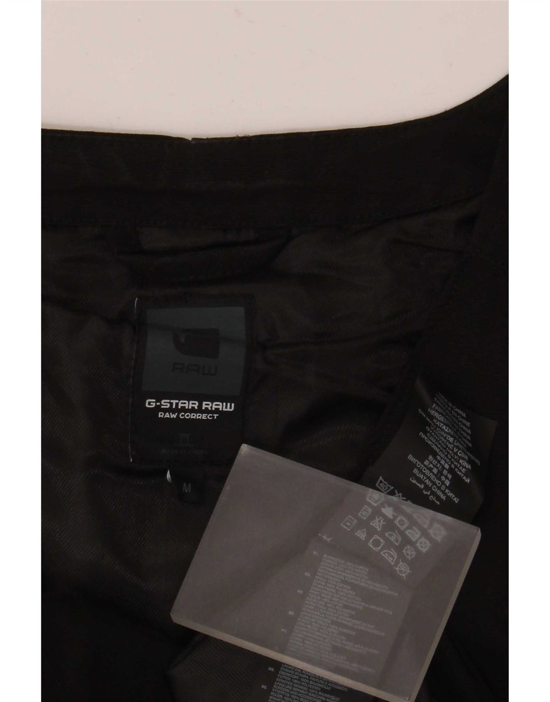 G-Star Mens Waistcoat Medium Black Cotton