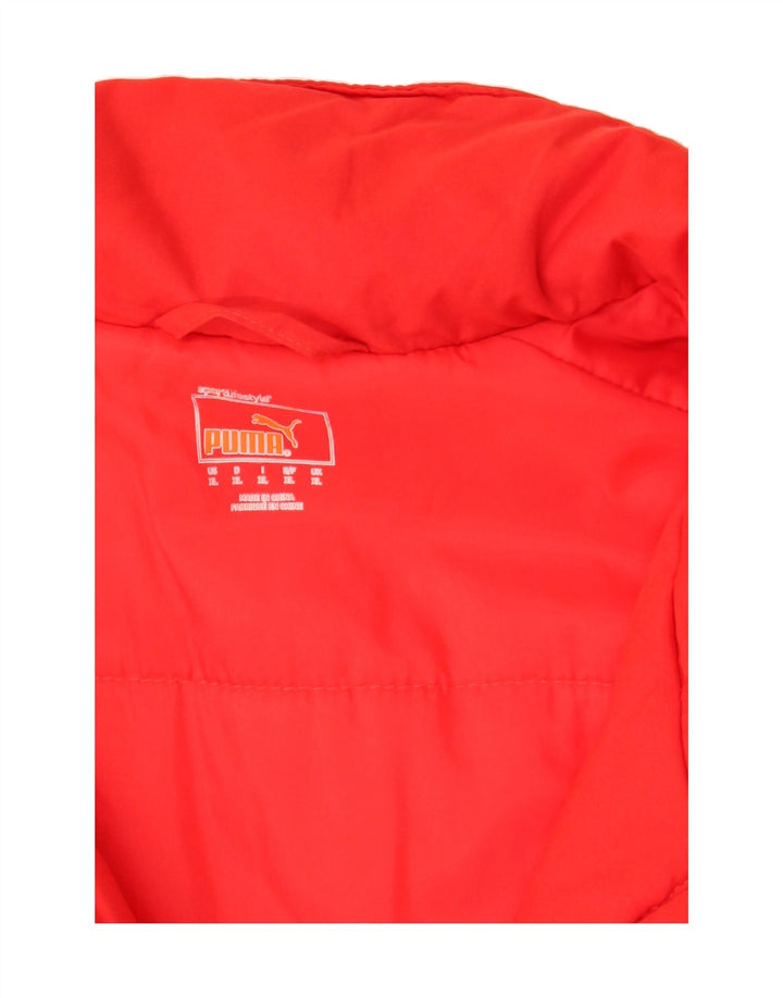 PUMA Mens Hooded Padded Coat UK 42 XL Red Vintage Puma and Second-Hand Puma from Messina Hembry 