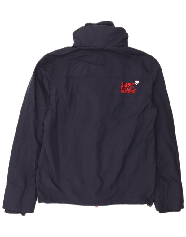 Superdry muška kišna jakna UK 36 Mala tamnoplava najlonska