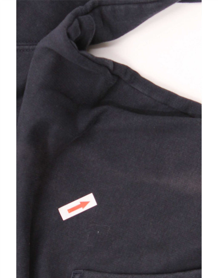 Champion Mens Hoodie Jumper Medium Navy Blue Cotton