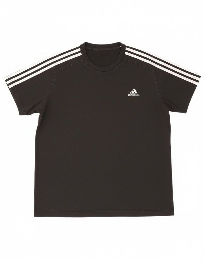 Maglietta Adidas da uomo grande nera