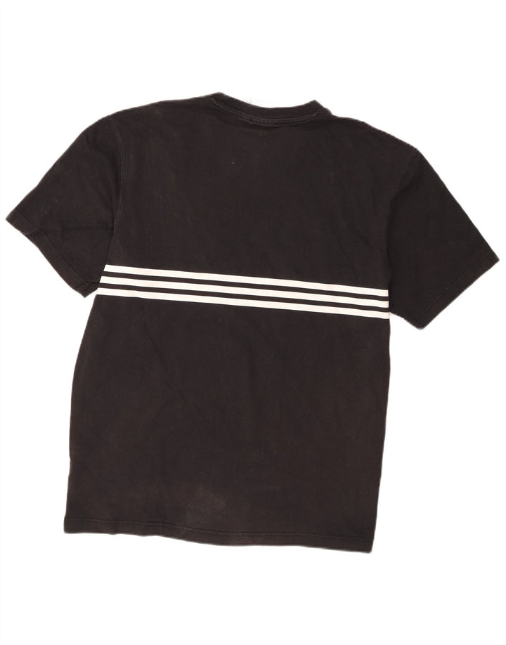 Adidas Herre grafisk T-shirt Top Medium Sort Bomuld
