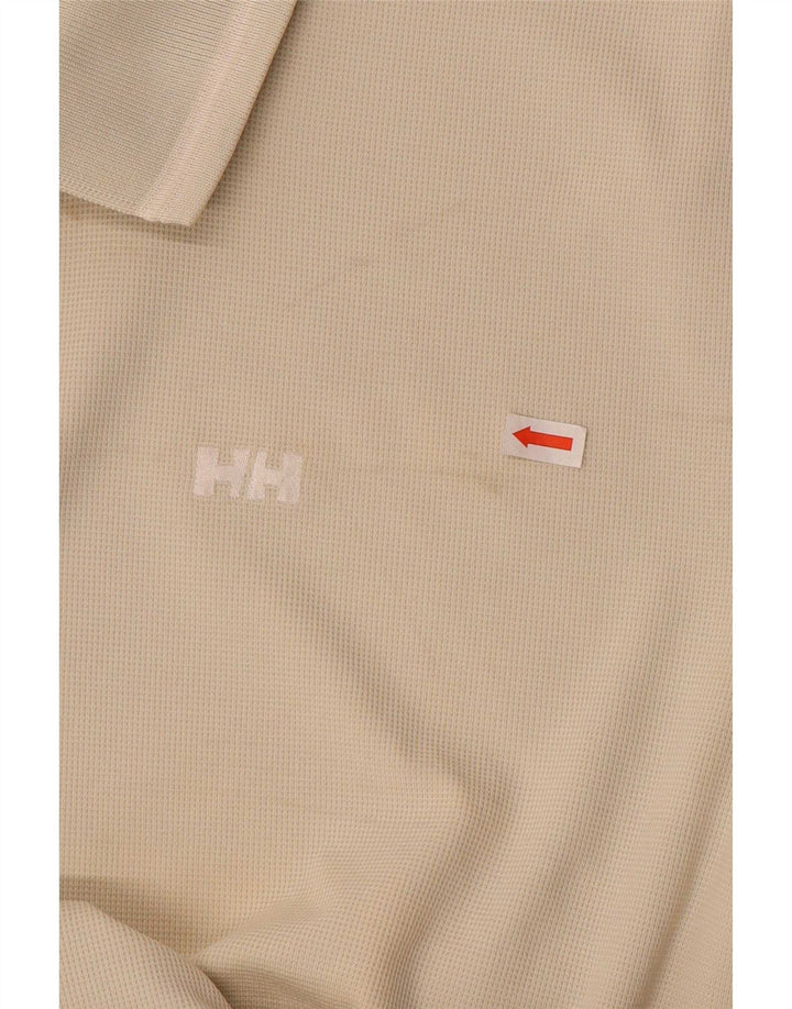 Helly Hansen Mens Polo Shirt Large Beige