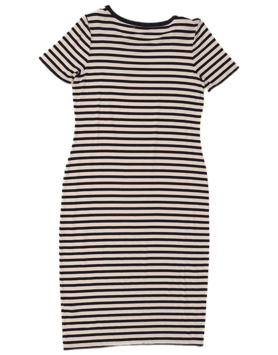 Abito tubino da donna Marks & Spencer UK 12 Viscosa a righe blu navy medio