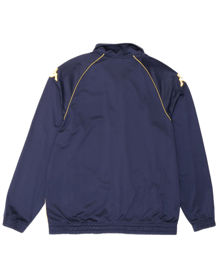 Kappa Mens Tracksuit Top Jacket 2XL Navy Blue Colourblock Polyester