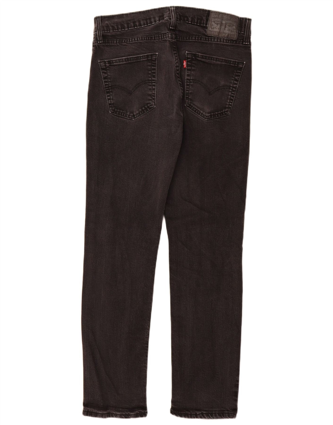 Levi's Mens 511 Distressed Slim Jeans W34 L32 Black Cotton