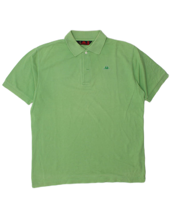 Kappa Polo Homme Vert Moyen Coton