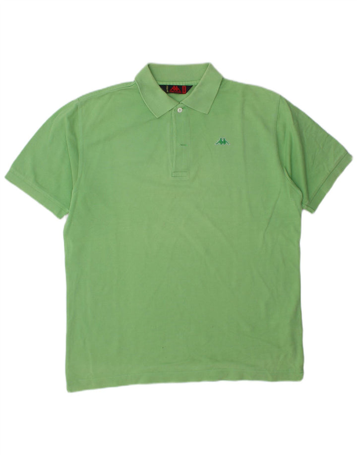 Kappa Polo Homme Vert Moyen Coton