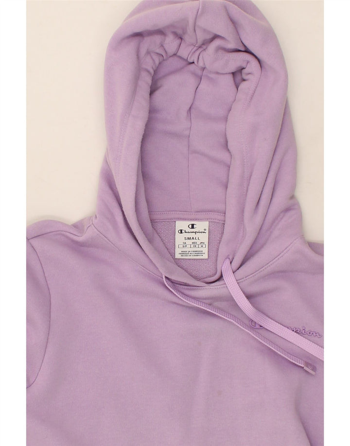 CHAMPION Womens Hoodie Jumper UK 10 Small Purple Cotton Vintage Champion and Second-Hand Champion from Messina Hembry 