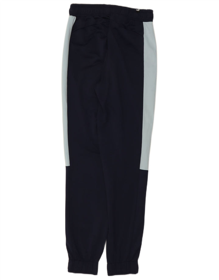 Puma Pantalon de survêtement pour homme Taille S Bleu marine Colorblock Polyester