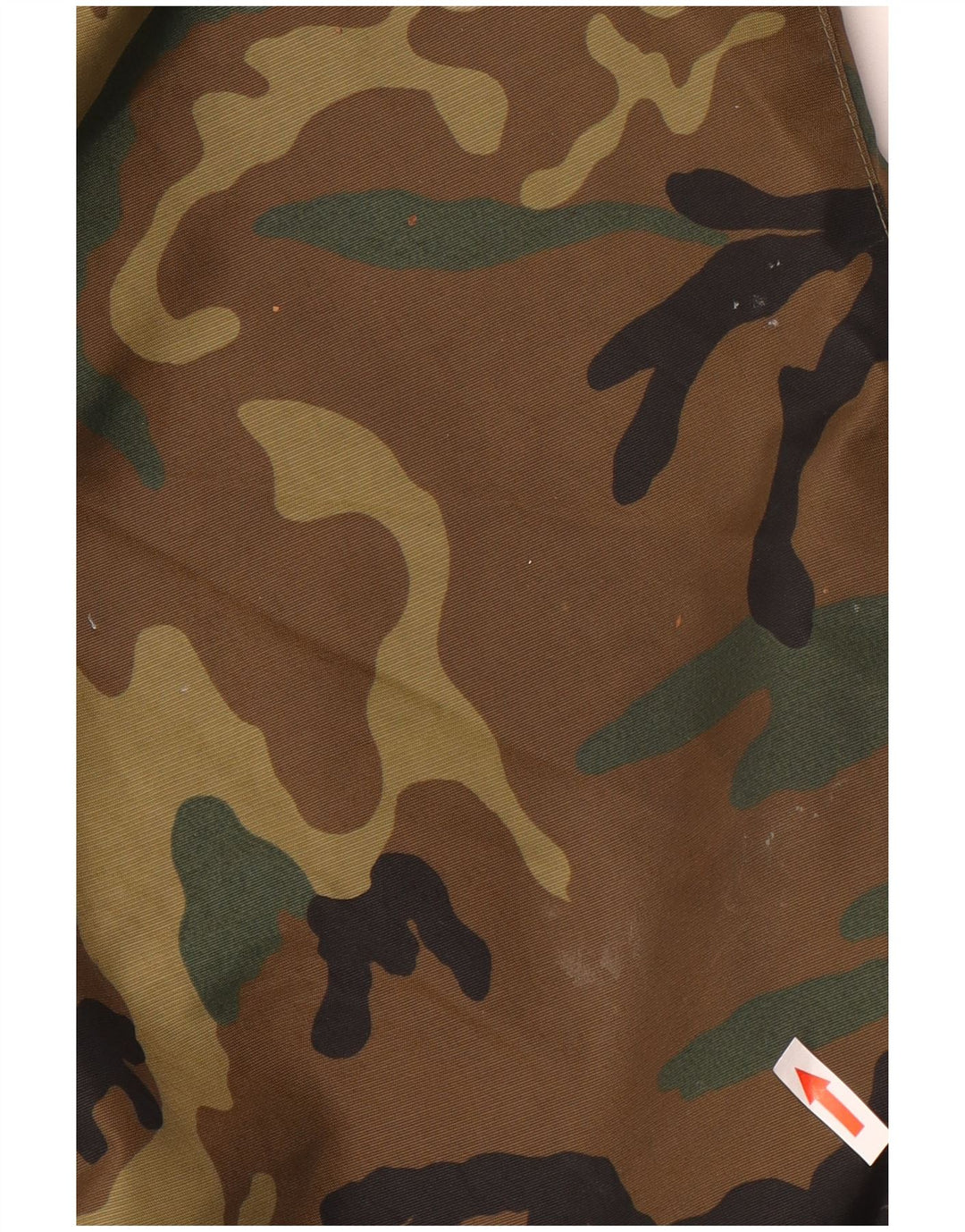Vintage Mens Military Jacket UK 42 XL Khaki Camouflage Polyester