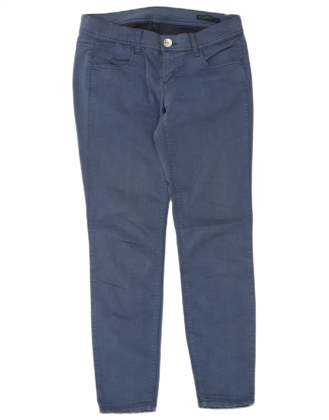 Calça jeans feminina BENETTON W31 L28 azul algodão
