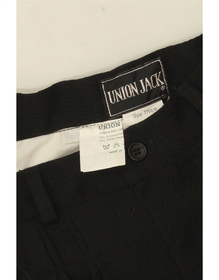 Vintage Womens Pegged Suit Trousers IT 44 Medium W26 L35 Black Polyester