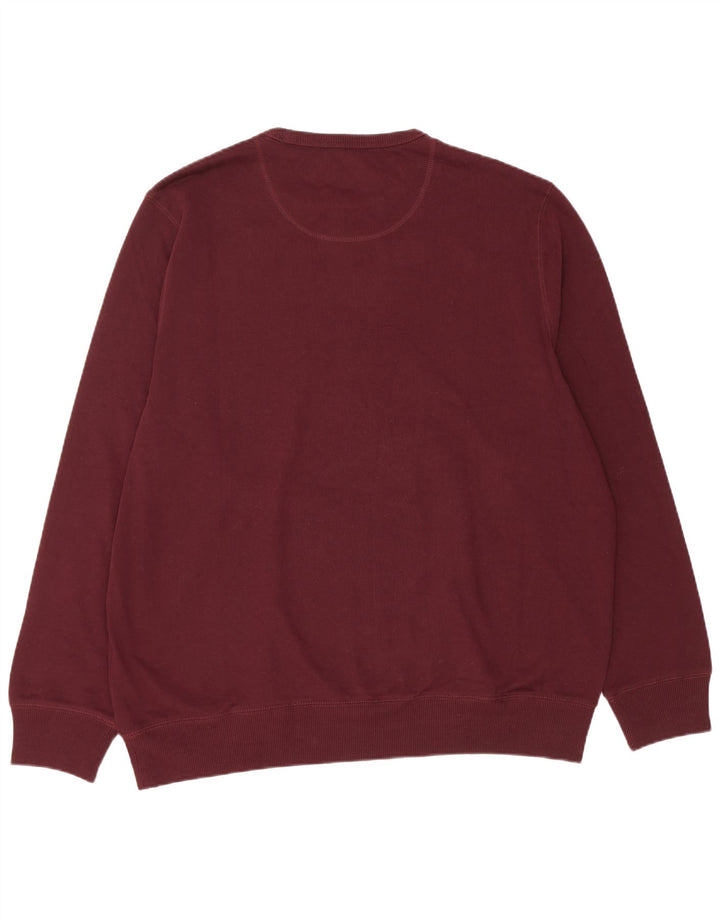 Marks & Spencer Mens Regular Fit Sweatshirt Jumper 2XL Burgundy Cotton