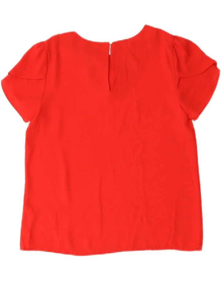 Oasis Womens Blouse Top UK 10 Small Red Polyester