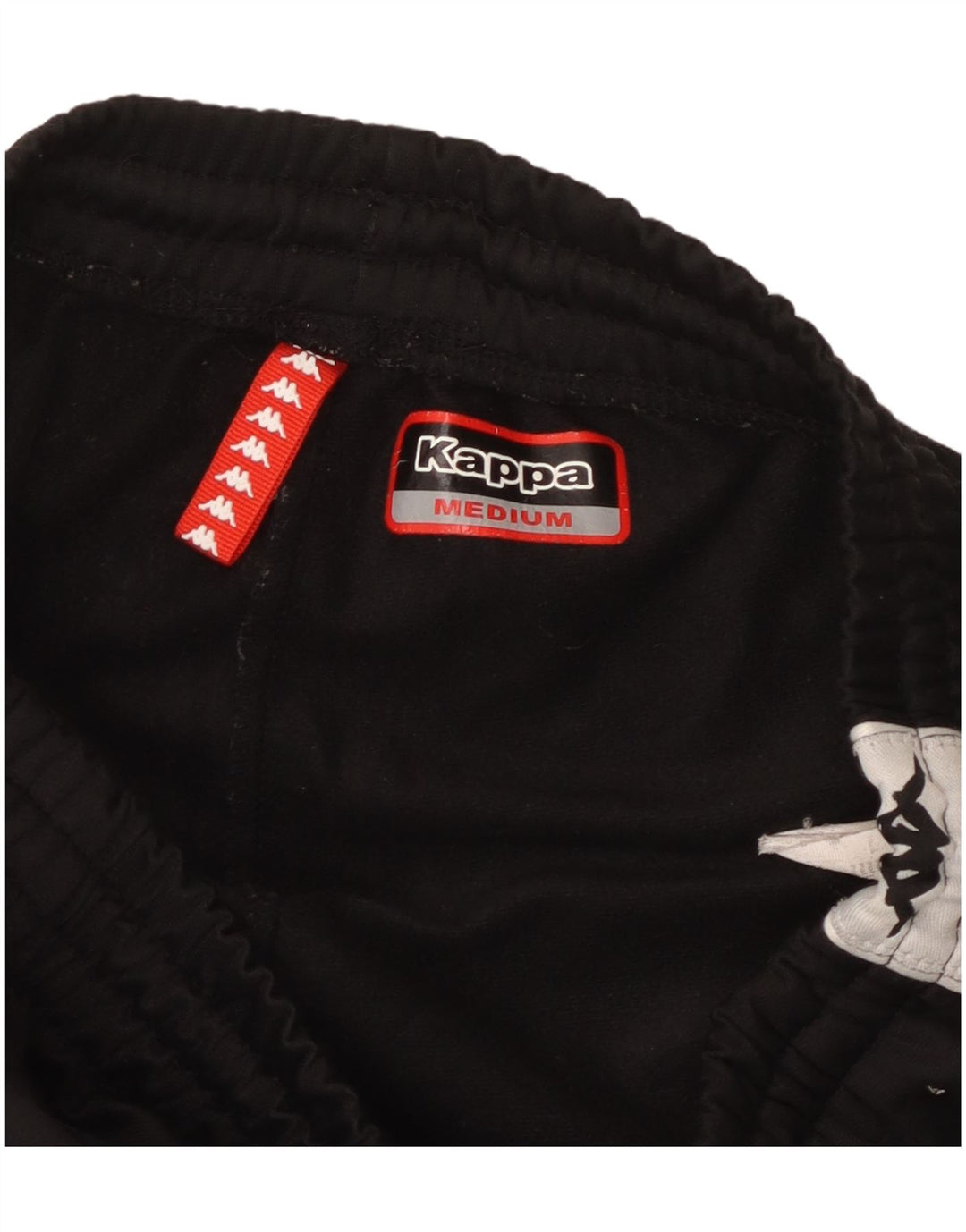 Kappa Mens Graphic Tracksuit Trousers Medium Black Colourblock Polyester