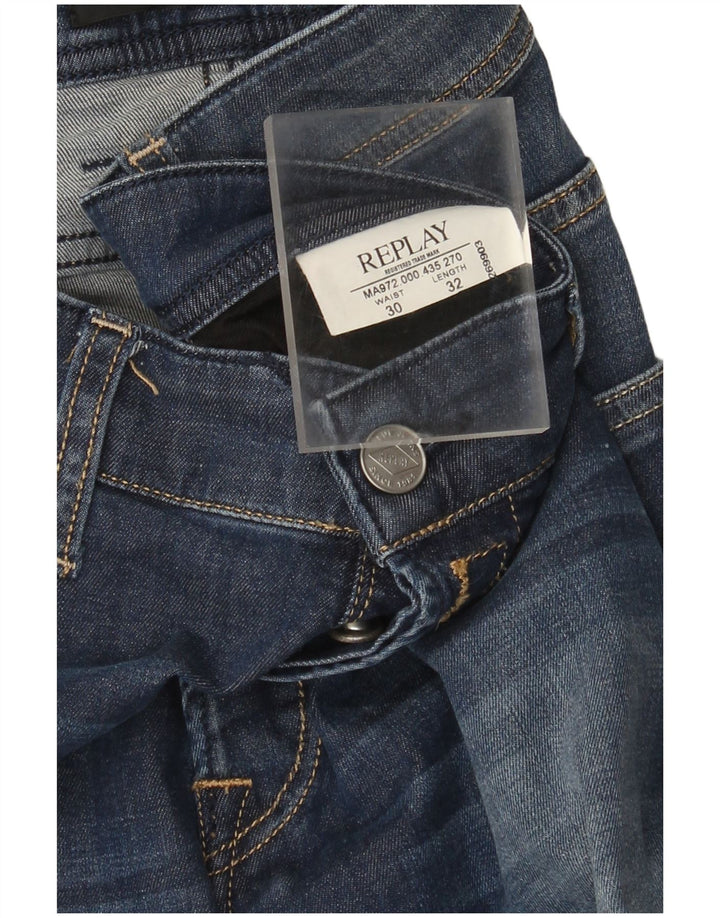 Replay Jean Grover Slim Femme W30 L32 Bleu Marine