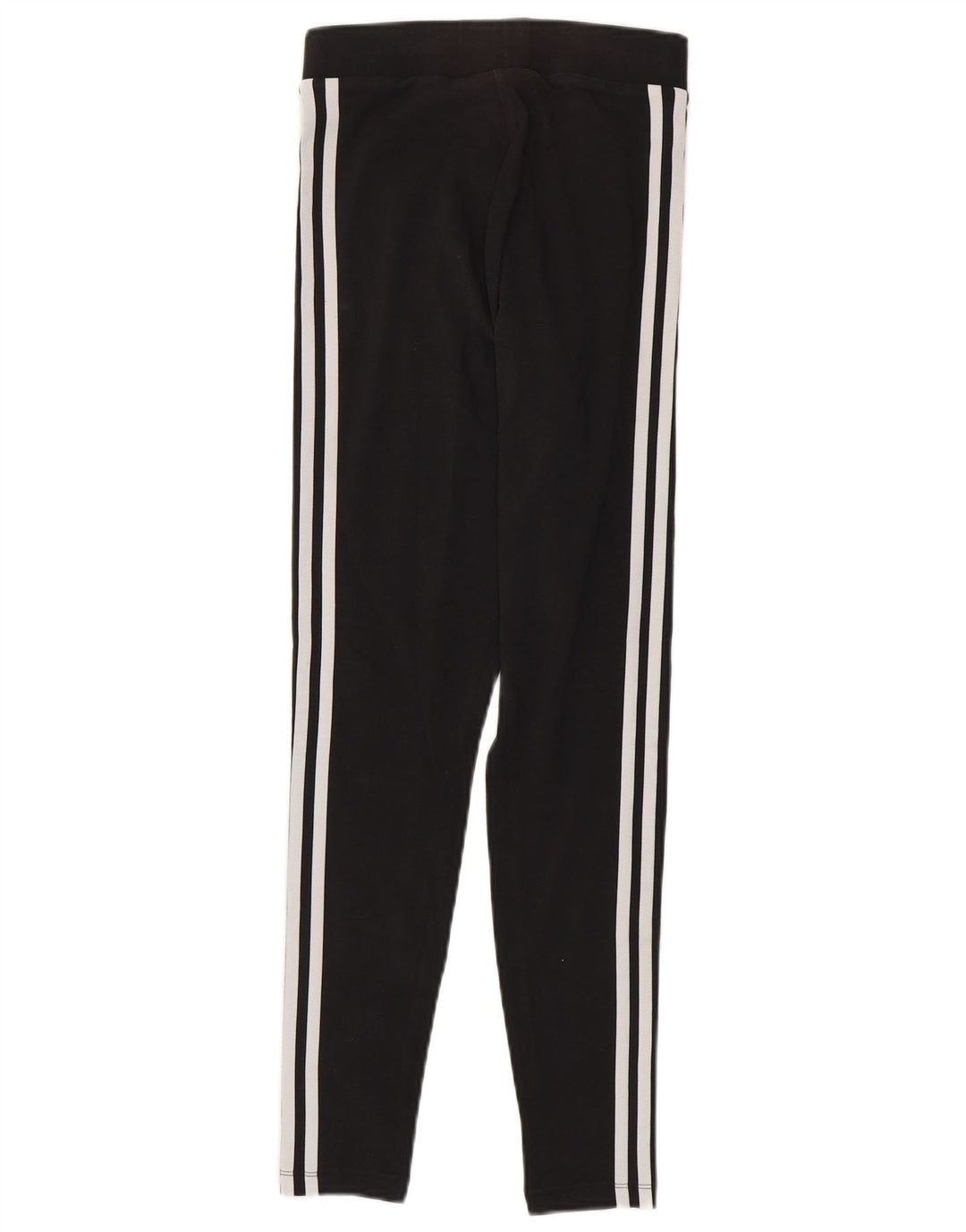 Adidas Damen Leggings UK 8 Small Schwarz Baumwolle