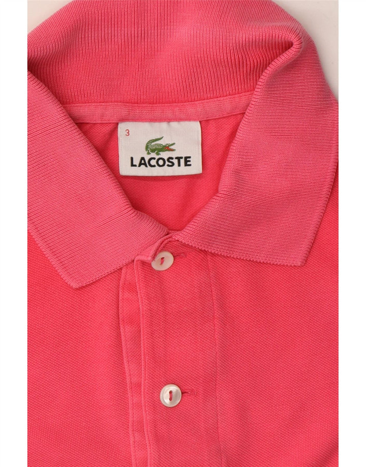 LACOSTE Mens Polo Shirt Size 3 Small Pink Cotton Vintage Lacoste and Second-Hand Lacoste from Messina Hembry 